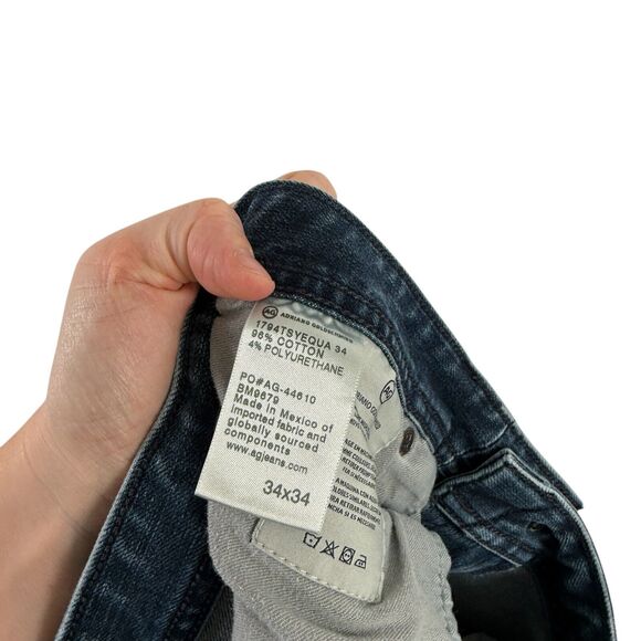 AG Adriano Goldschmied Everett Slim Straight Jeans Dark Wash Mens Size 34x28 - Picture 6 of 7